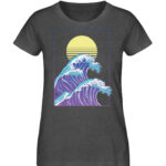 Wave of Life - Damen Organic Melange Shirt-6898