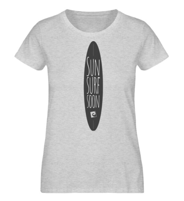 Sun Surf Soon - Damen Organic Melange Shirt-6892