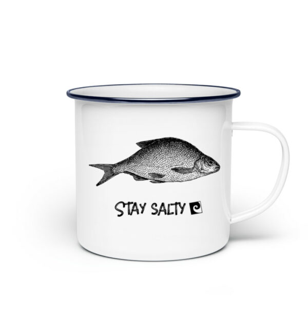 Stay Salty - Fish - Emaille Tasse-3