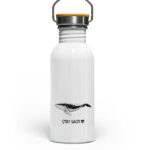 Stay Salty - Whale Emaille & Bottle - Edelstahl Trinkflasche-3