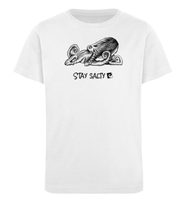 Stay Salty - Octopus - Kinder Organic T-Shirt-3