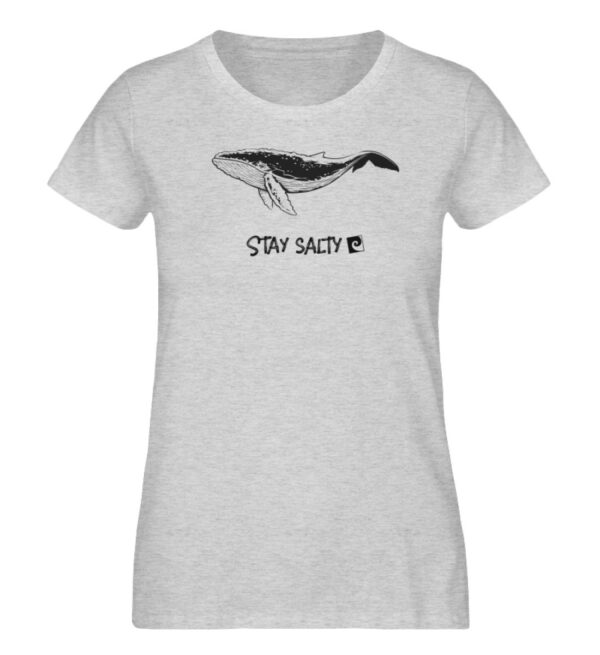 Stay Salty - Whale - Damen Organic Melange Shirt-6892