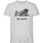 Stay Salty - Octopus - Herren Organic Melange Shirt-6892