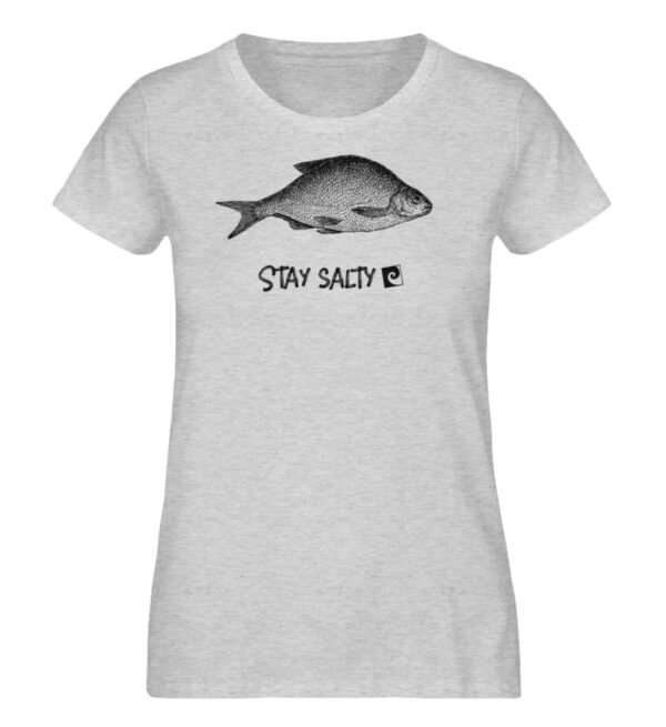 Stay Salty - Fish - Damen Organic Melange Shirt-6892