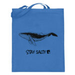 Stay Salty - Whale - Jutebeutel (mit langen Henkeln)-5739