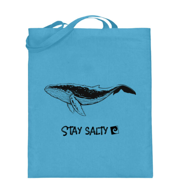 Stay Salty - Whale - Jutebeutel (mit langen Henkeln)-5745