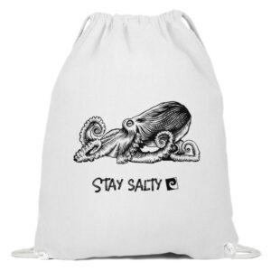 Stay Salty - Octopus - Baumwoll Gymsac-3