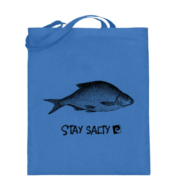 Stay Salty - Fish - Jutebeutel (mit langen Henkeln)-5739