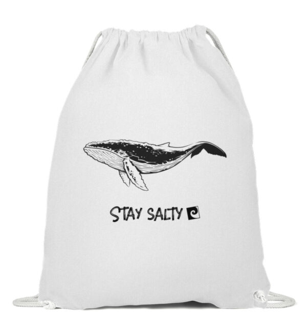 Stay Salty - Whale - Baumwoll Gymsac-3