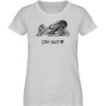 Stay Salty - Octopus - Damen Organic Melange Shirt-6892