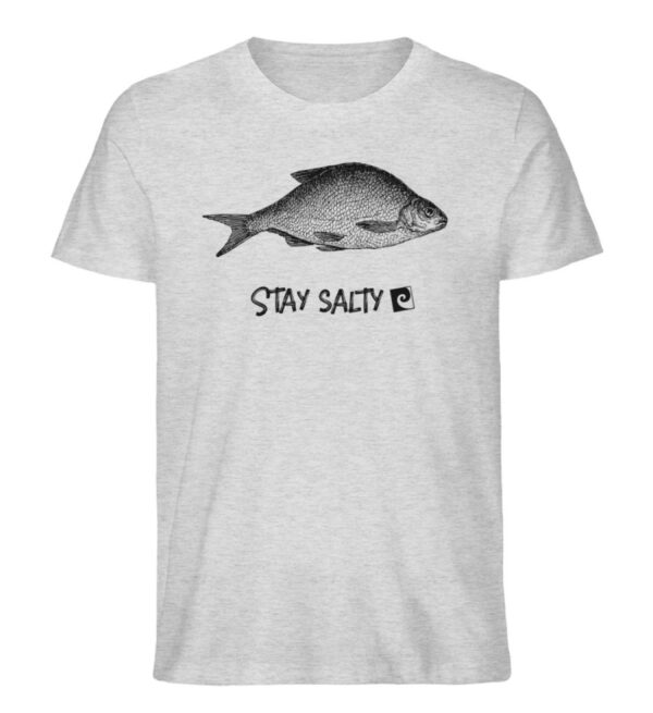 Stay Salty - Fish - Herren Organic Melange Shirt-6892