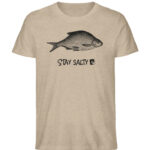 Stay Salty - Fish - Herren Organic Melange Shirt-6931