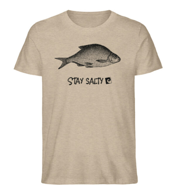 Stay Salty - Fish - Herren Organic Melange Shirt-6931