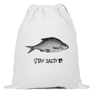 Stay Salty - Fish - Baumwoll Gymsac-3